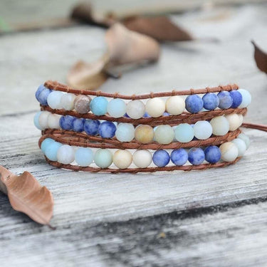 The Determination Amazonite And Sodalite Wrap Bracelet-Your Soul Place